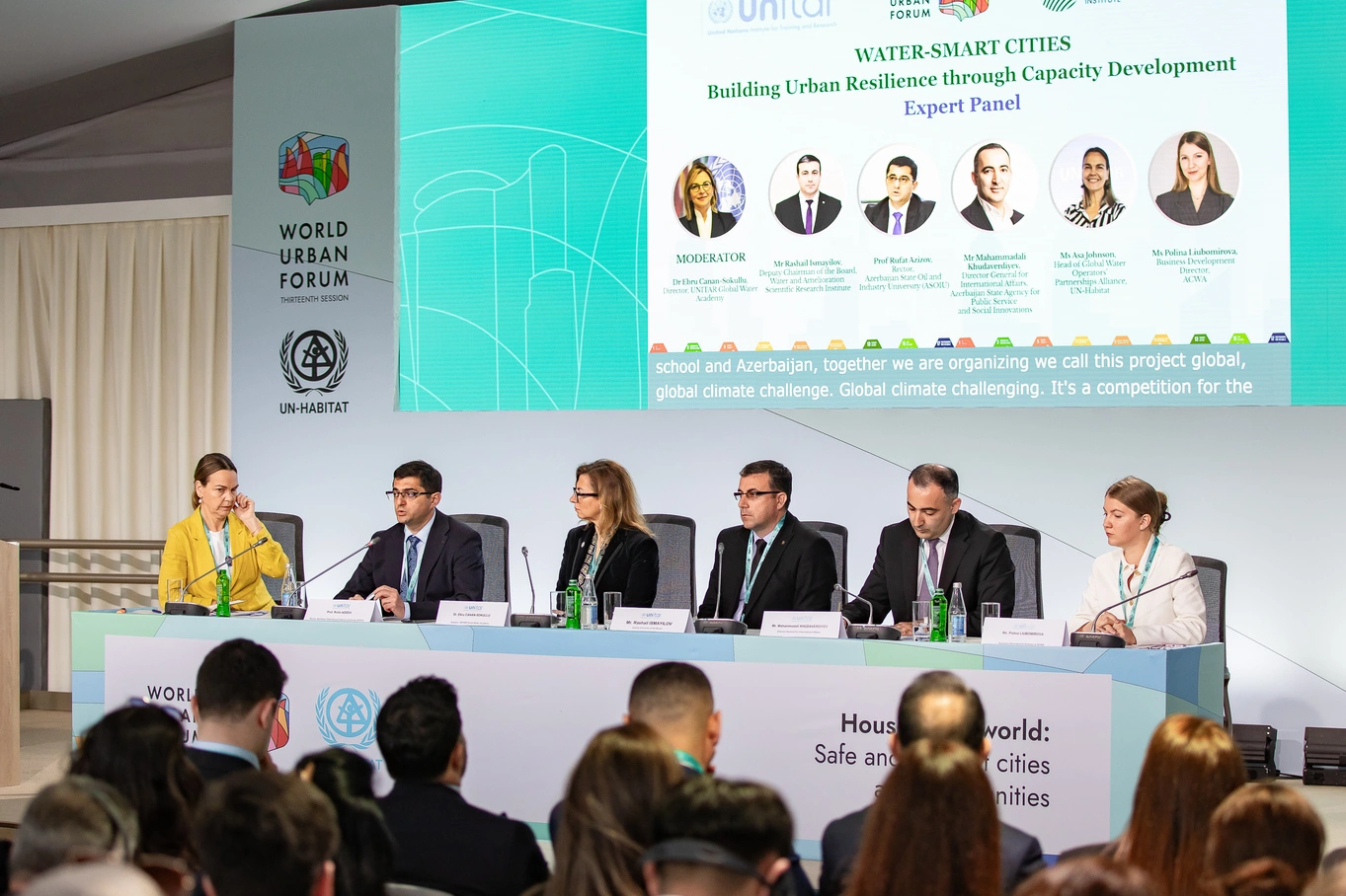 ADNSU rektoru Ümumdünya Şəhərsalma Forumunda dayanıqlı inkişaf mövzusunda paneldə çıxış edib
