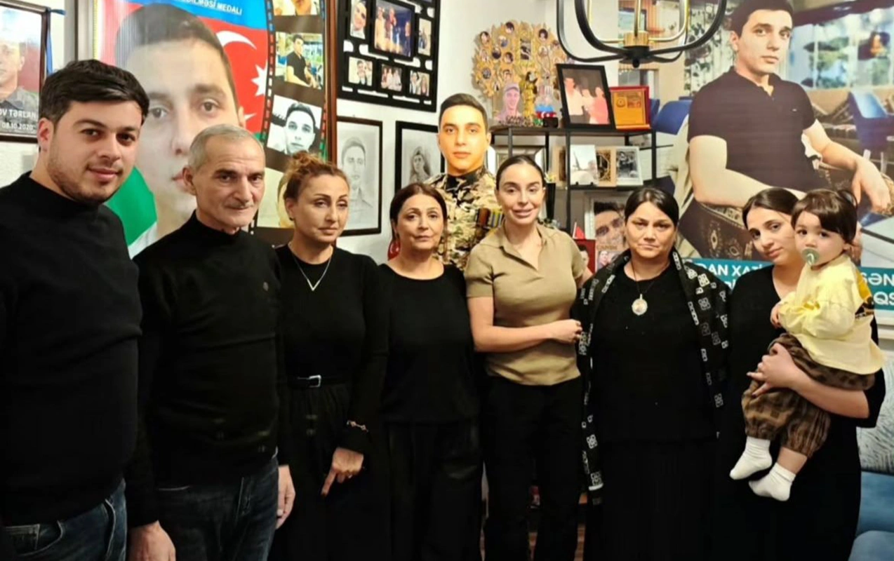 Leyla Əliyeva şəhid ailəsini ziyarət etdi-FOTOLAR