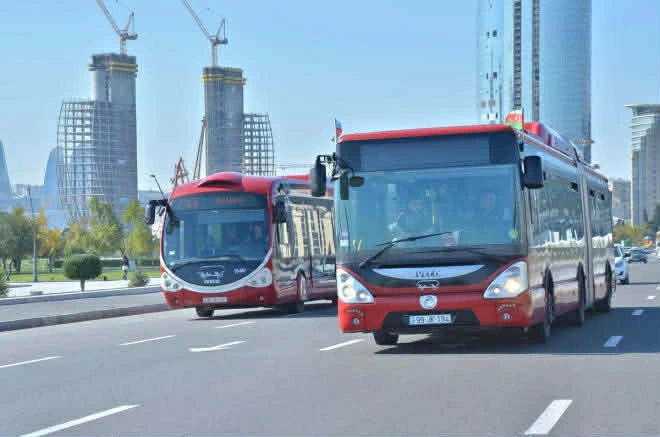 Bakıda bu avtobusların hərəkət istiqaməti dəyişdirildi