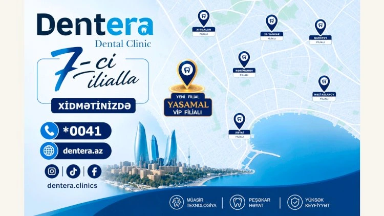 “Dentera Dental Clinic” xidmət coğrafiyasını genişləndirərək filial sayını 7-yə çatdırdı
