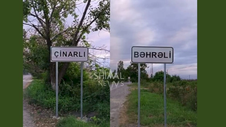 Kənd adlarındə dəyişiklik: Yeni lövhələr vuruldu