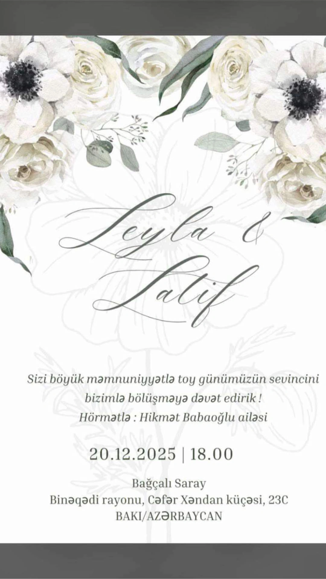 Deputat Hikmət Babaoğlunun oğlu evlənir