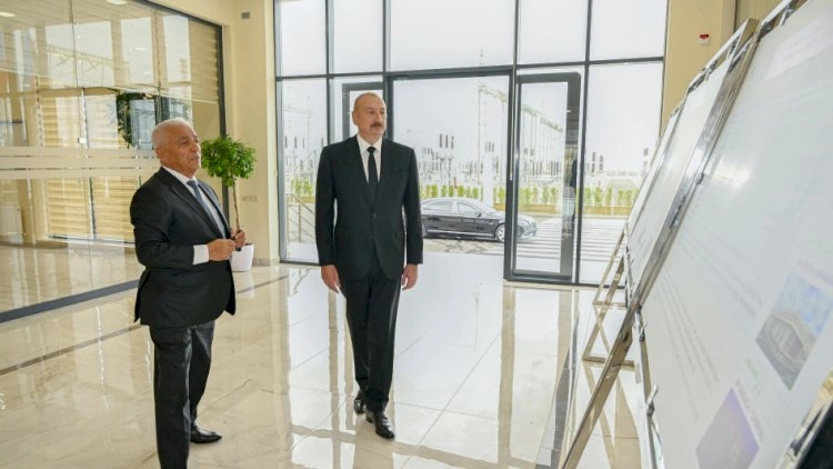 İlham Əliyev “Yeni Səngəçal” yarımstansiyasının açılışında iştirak etdi