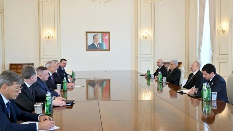İlham Əliyev Belarus Nümayəndələr Palatasının sədrini qəbul etdi