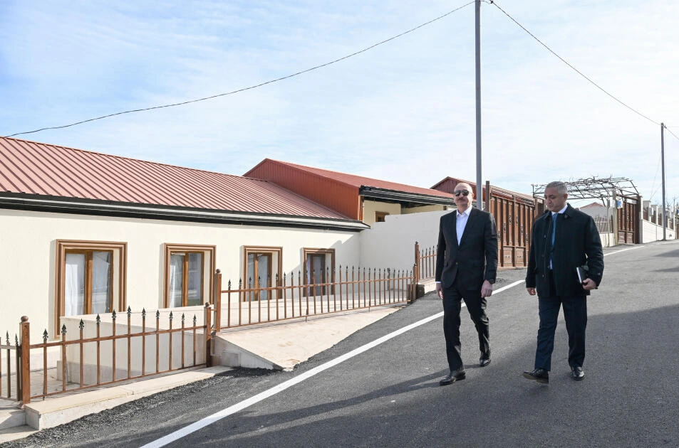 Prezident İlham Əliyev Xankəndinin Kərkicahan qəsəbəsində olub - FOTO