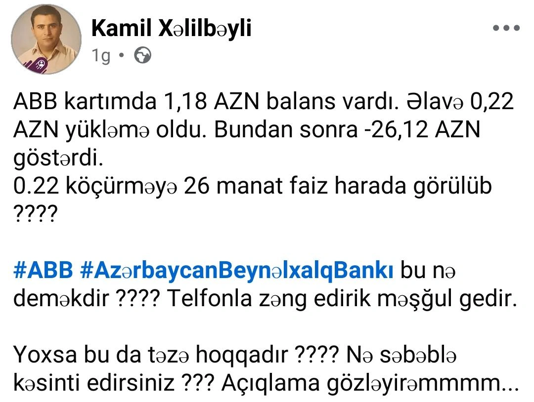 ABB-də nə baş verir? – ŞİKAYƏTLƏR PİK HƏDDƏ ÇATDI
