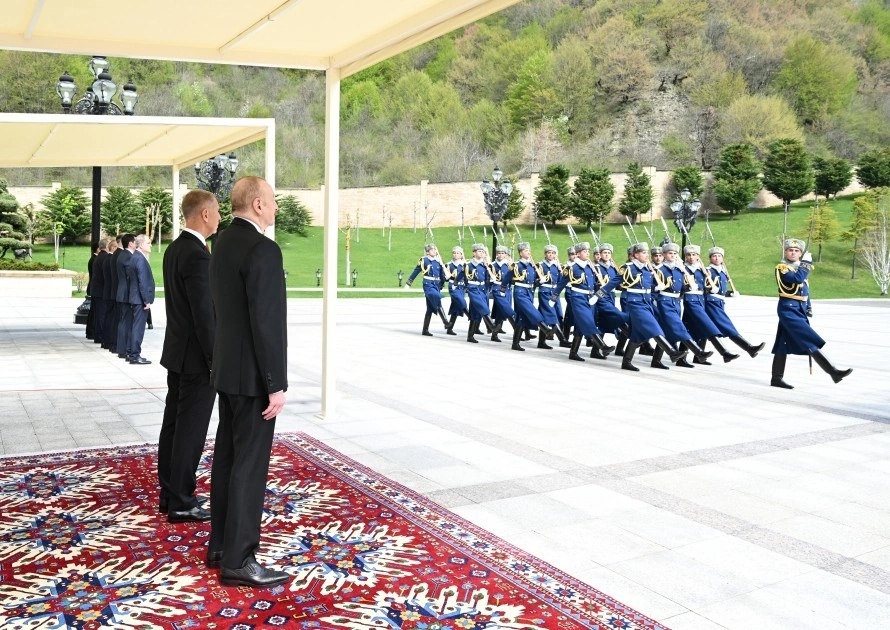 Qəbələdə Çexiyanın Baş naziri Andrey Babişin rəsmi qarşılanma mərasimi olub