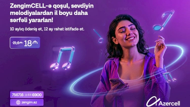 Azercell-dən illik “ZengimCELL” xidməti