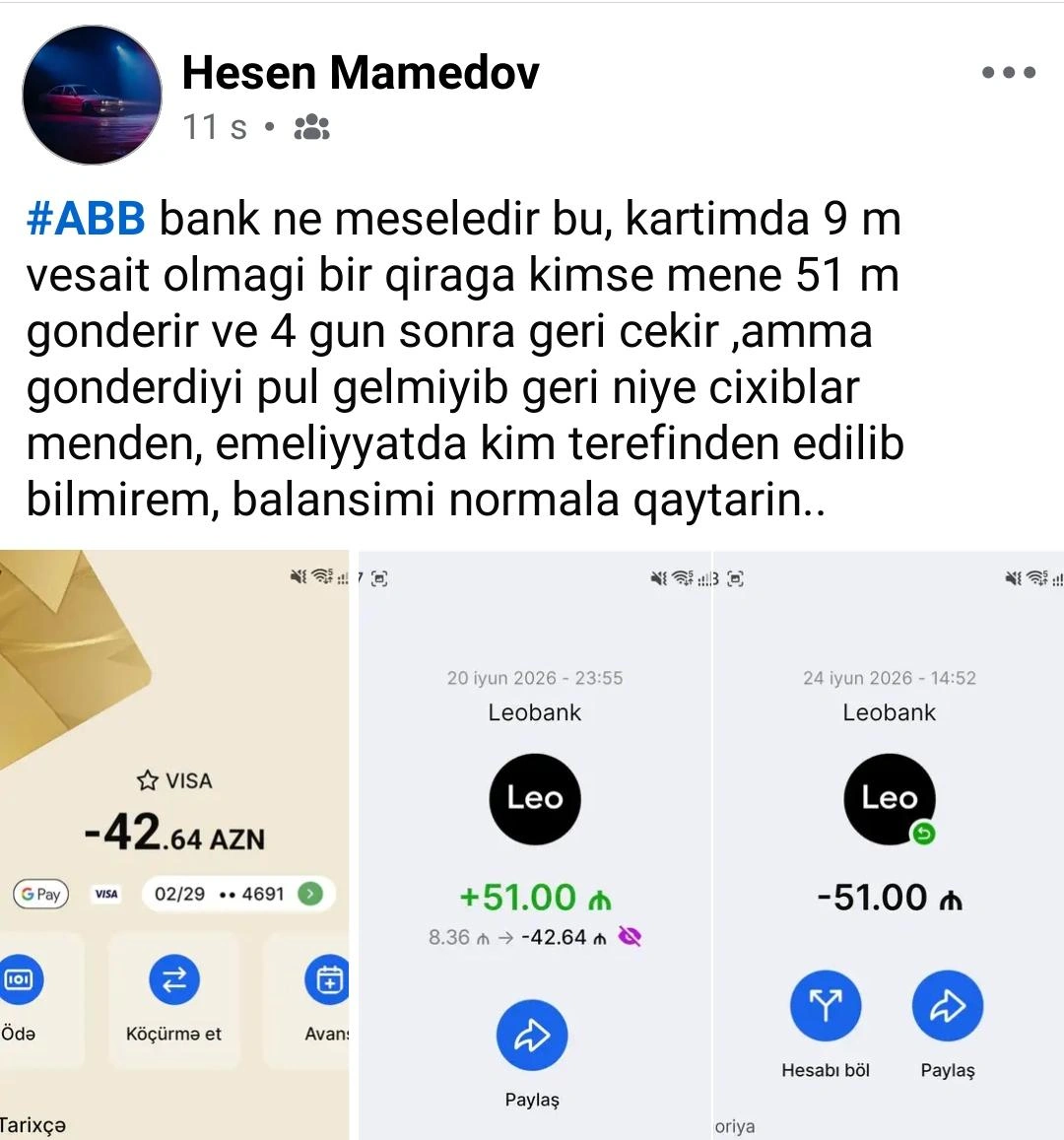 ABB-də nə baş verir? – ŞİKAYƏTLƏR PİK HƏDDƏ ÇATDI