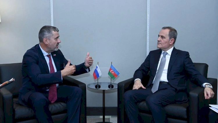 Ceyhun Bayramov sloveniyalı həmkarı ilə ikitərəfli gündəliyi nəzərdən keçirdi