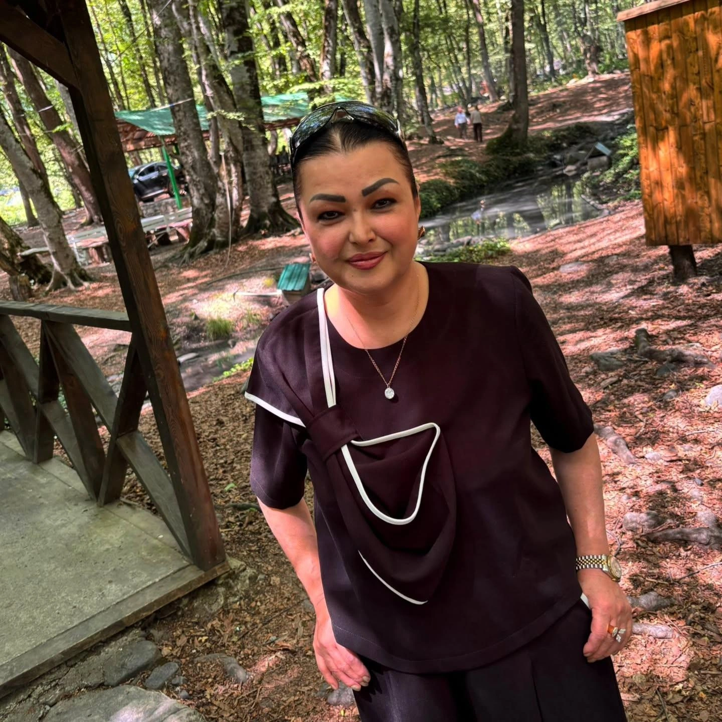 Firəngiz Mütəllimova 12 il sonra ata yurduna getdi - Fotolar