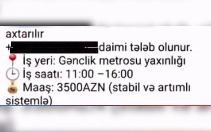 Şəklini göndər, 3500 manat maaş - İş elanı müzakirə yaratdı