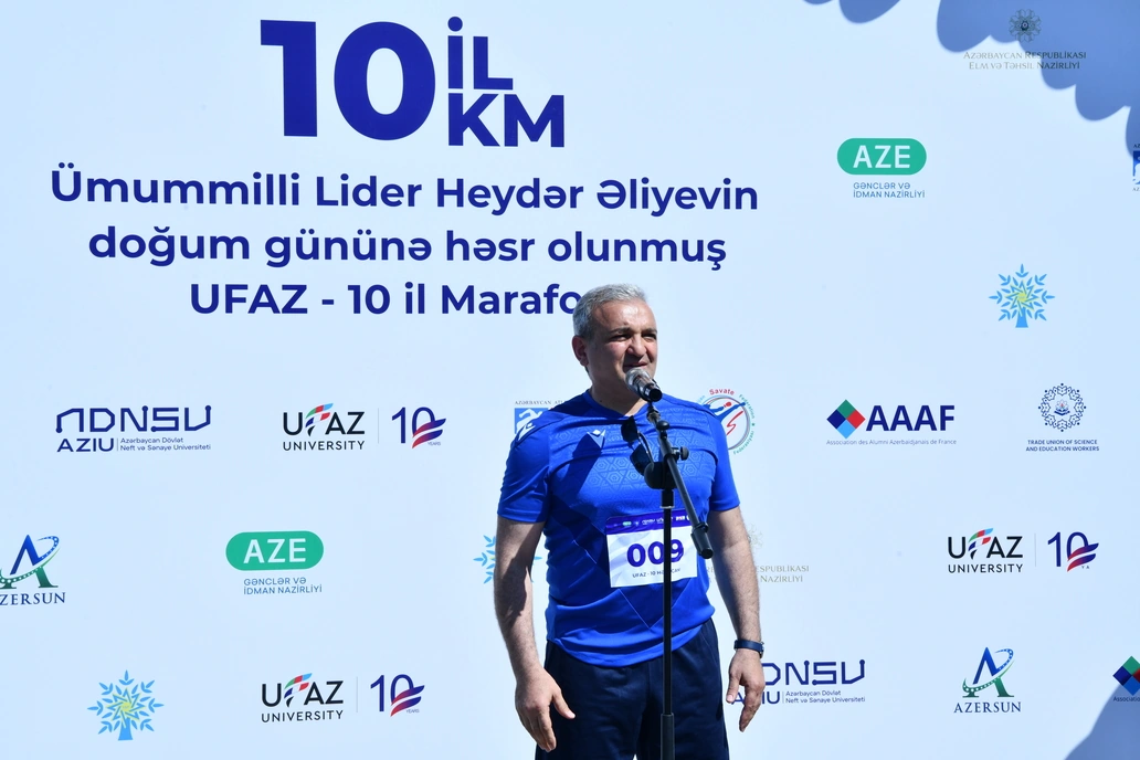 Ümummilli Lider Heydər Əliyevin 103-cü ildönümünə və UFAZ-ın 10 illiyinə həsr olunmuş marafon yarışı keçirilib