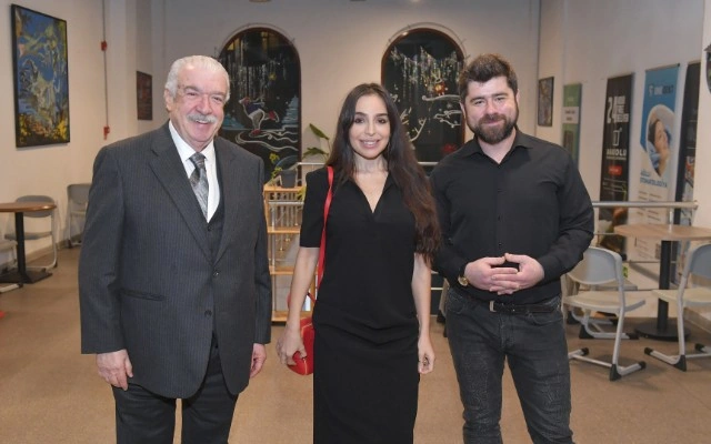 Leyla Əliyeva Heydər Əliyevin xatirə gecəsində - FOTOLAR