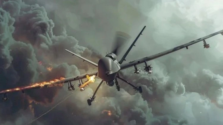 Rusiyaya kütləvi dron hücumu olub