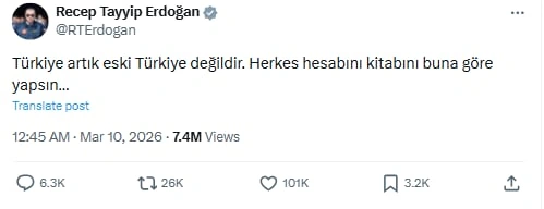 “Türkiyə artıq əvvəlki Türkiyə deyil” - Ərdoğan