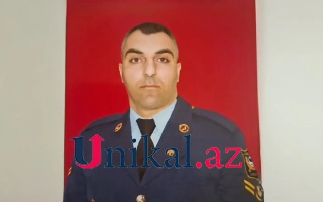 Ötən gün qəzada ölən hərbçinin FOTOSU