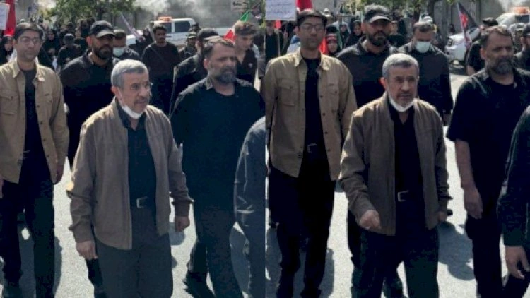 Öldüyü deyilən Əhmədinejad yürüşdə göründü -   FOTOLAR