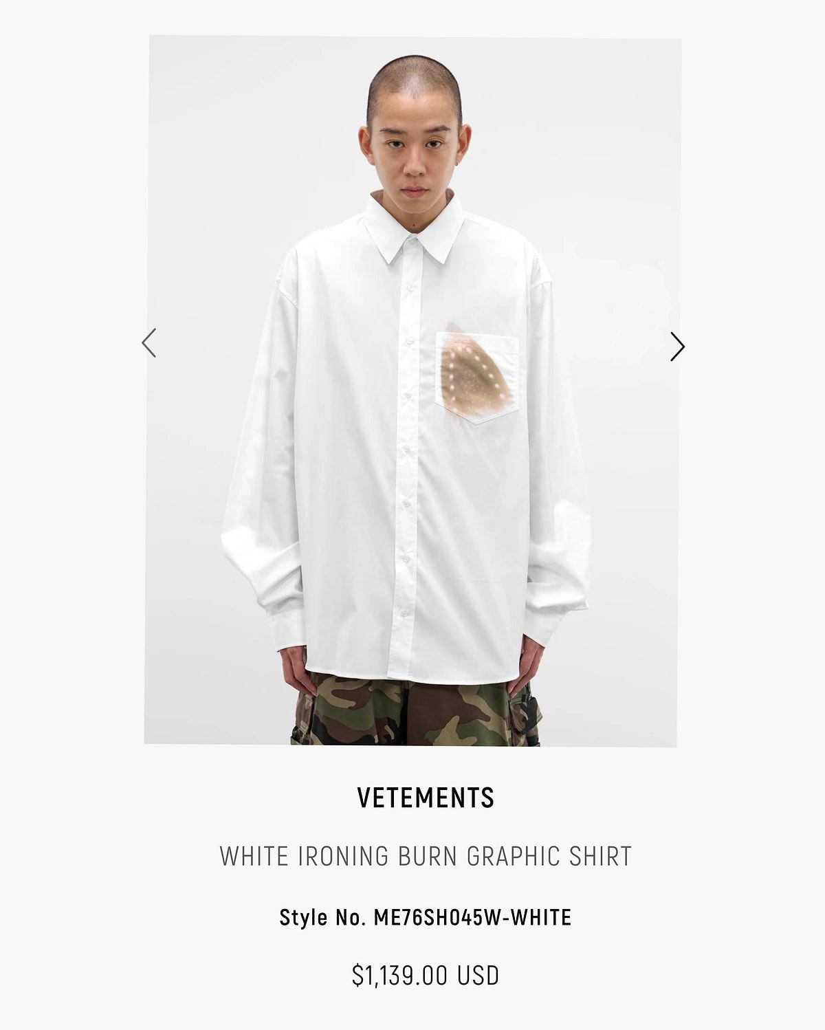 Məşhur markanın ütü yanıq ləkəli köynəyi gündəm oldu - Foto