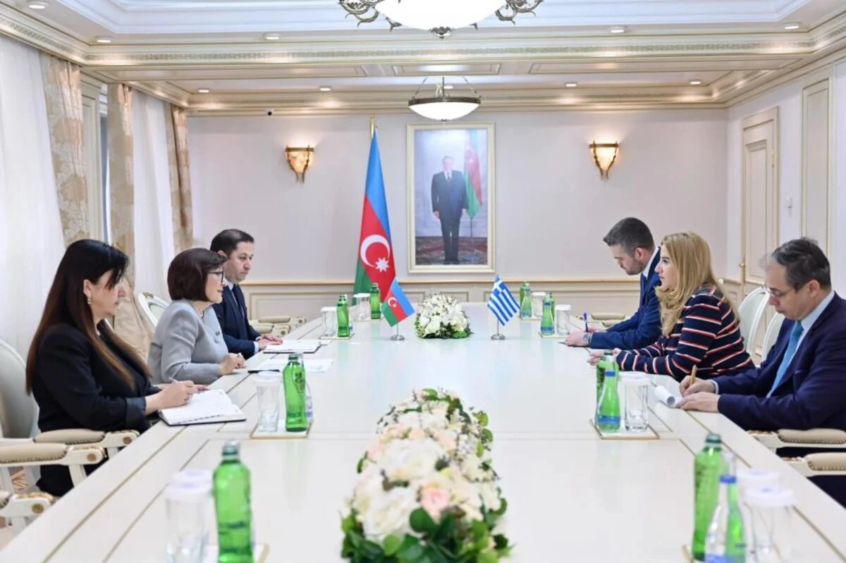 Sahibə Qafarova Yunanıstan səfiri ilə görüşdü
