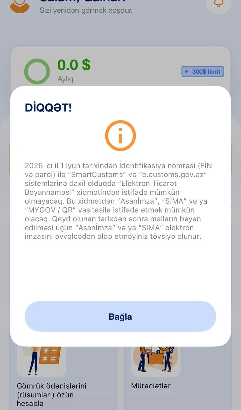 İyundan bağlamaları yeni qaydada bəyan etməliyik- Xəbərdarlıq