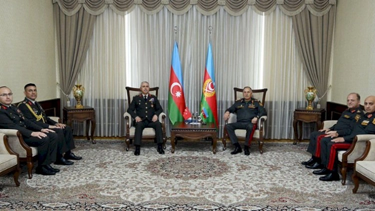 Kərəm Vəliyev türkiyəli generalı qəbul etdi