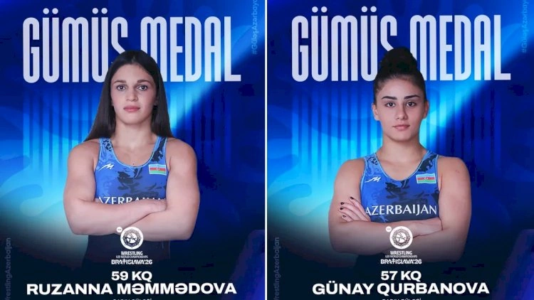İki qadın güləşçimiz dünya çempionatında gümüş medal qazandı