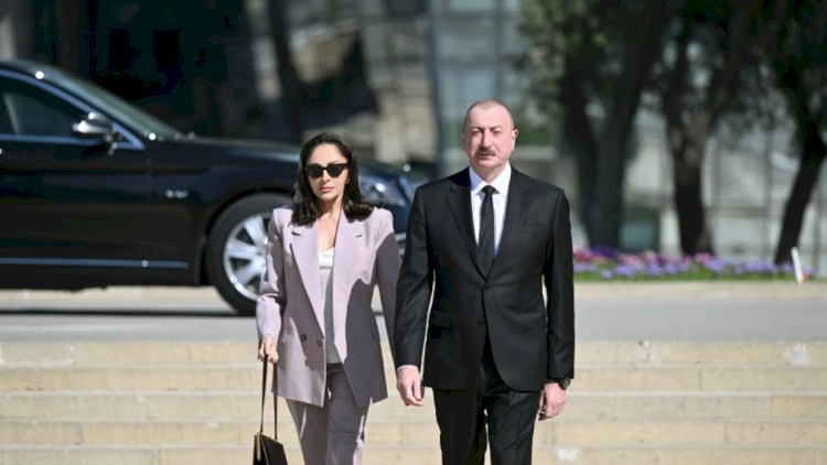 Prezident və birinci xanım Şamaxı rayonuna səfər edib