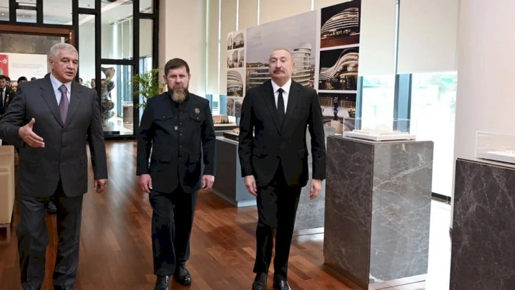 İlham Əliyev və Ramzan Kadırov “Bakı Ağ Şəhər” olublar   - FOTO