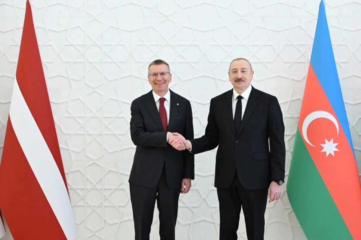 Latviya Prezidenti İlham Əliyevə təşəkkür etdi - FOTO