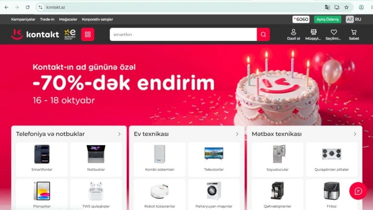 “Kontakt”dan ad günü sürprizi: kontakt.az-da yenilik var!