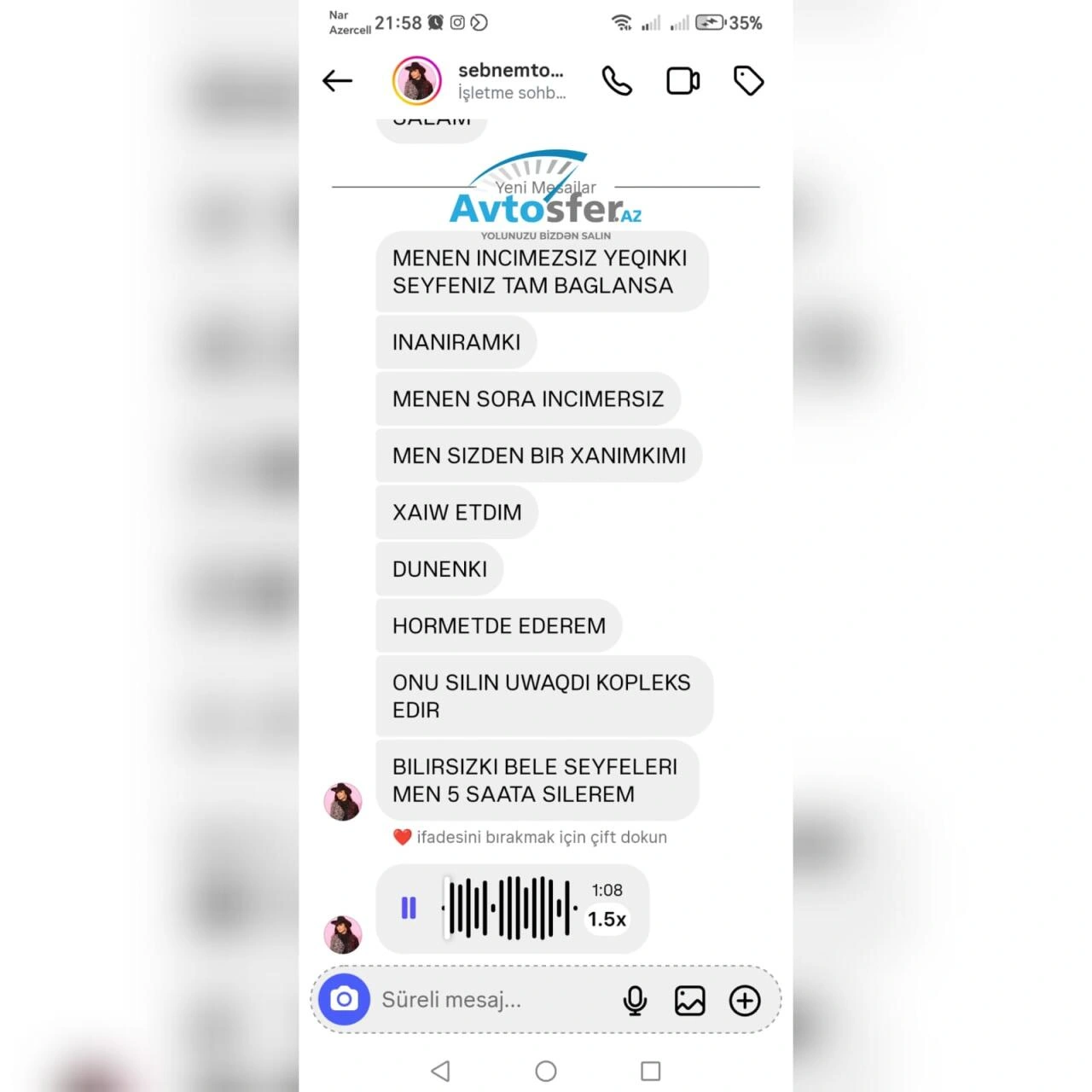 Videodakı şəxs Şəbnəm Tovuzlunun qızı çıxdı - Müğənni sayt əməkdaşlarını hədələdi - VİDEO