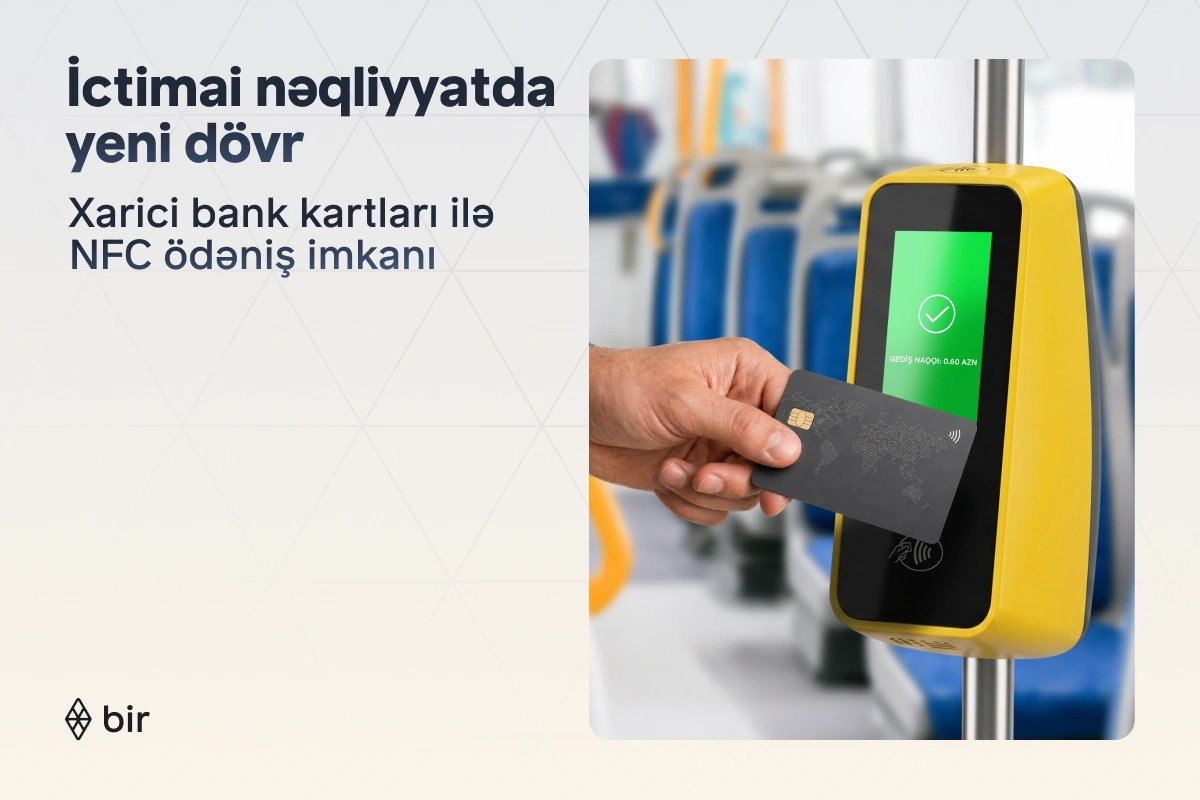 Bir ekositemi ictimai nəqliyyatda xarici kartlar üçün NFC ödənişlərini aktivləşdirdi