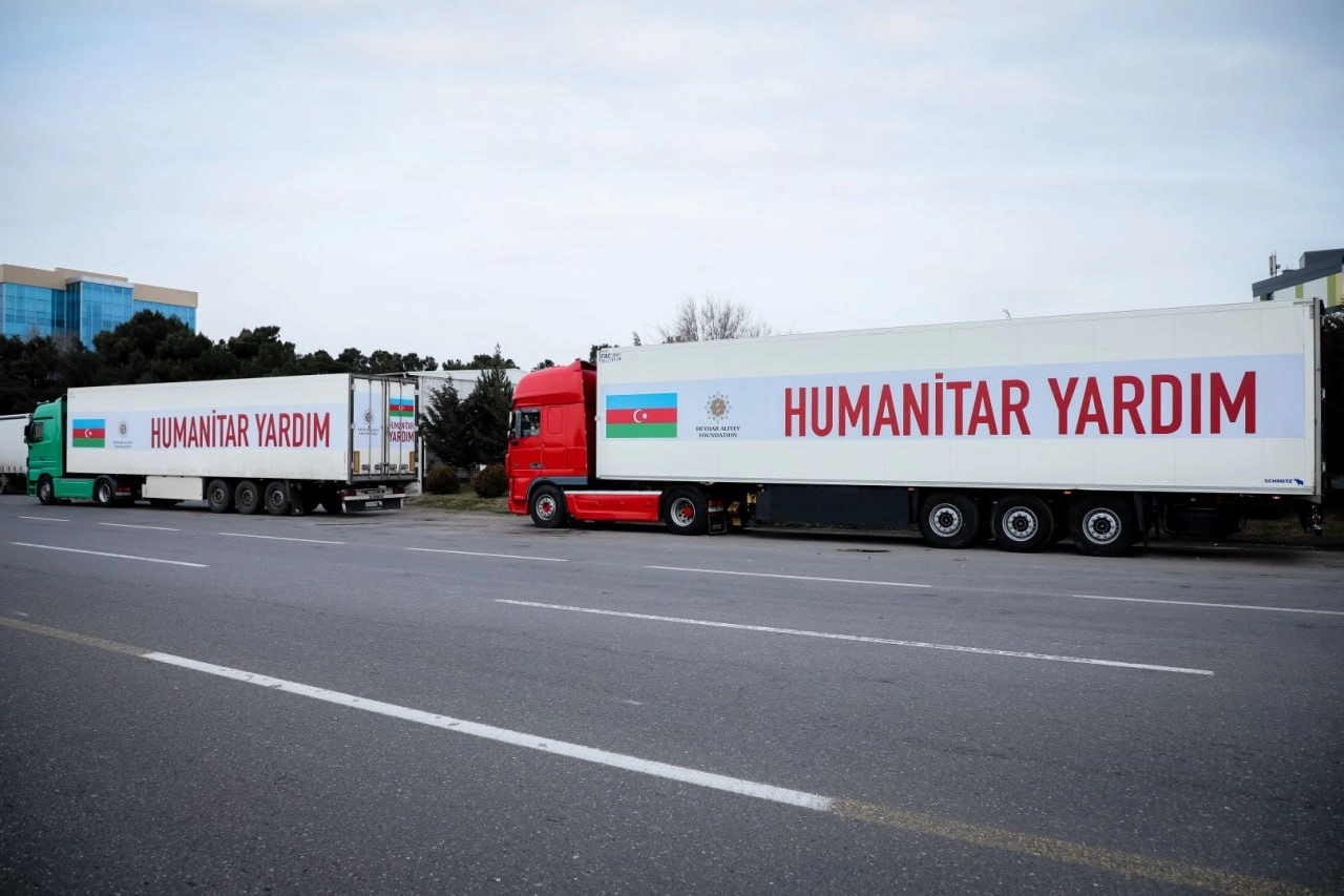 Azərbaycan Prezidentinin tapşırığı ilə İrana humanitar yardım yola salınıb