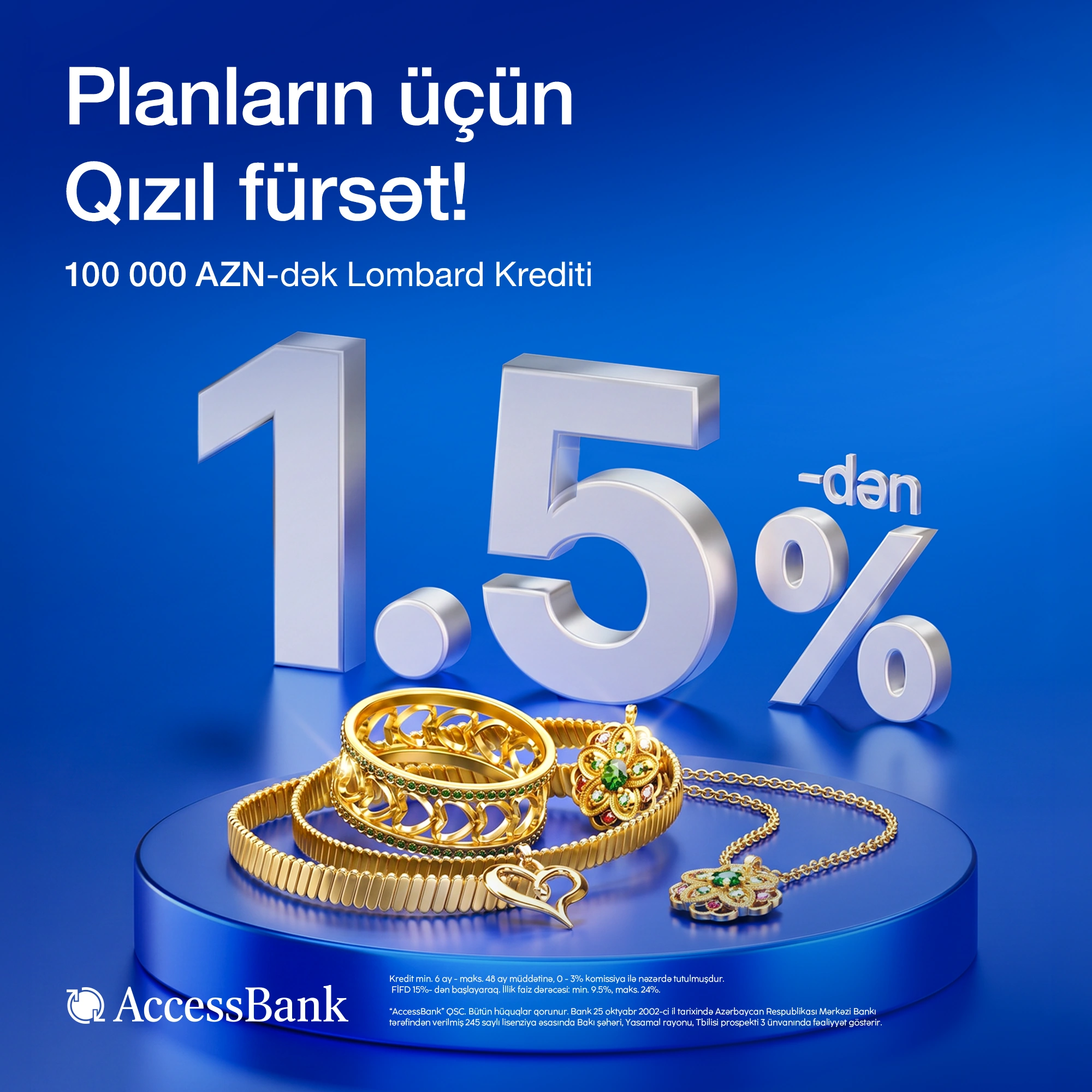 AccessBank-dan “qızıl” kimi kredit!