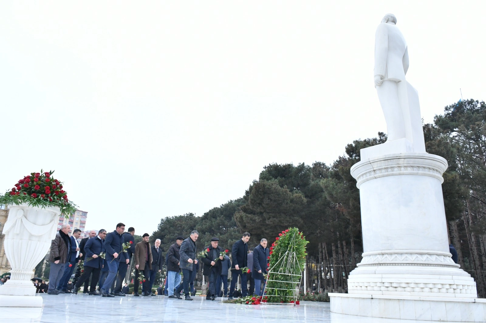 Ümummilli Lider Heydər Əliyevin anım günü Abşeronda qeyd edildi - Fotolar