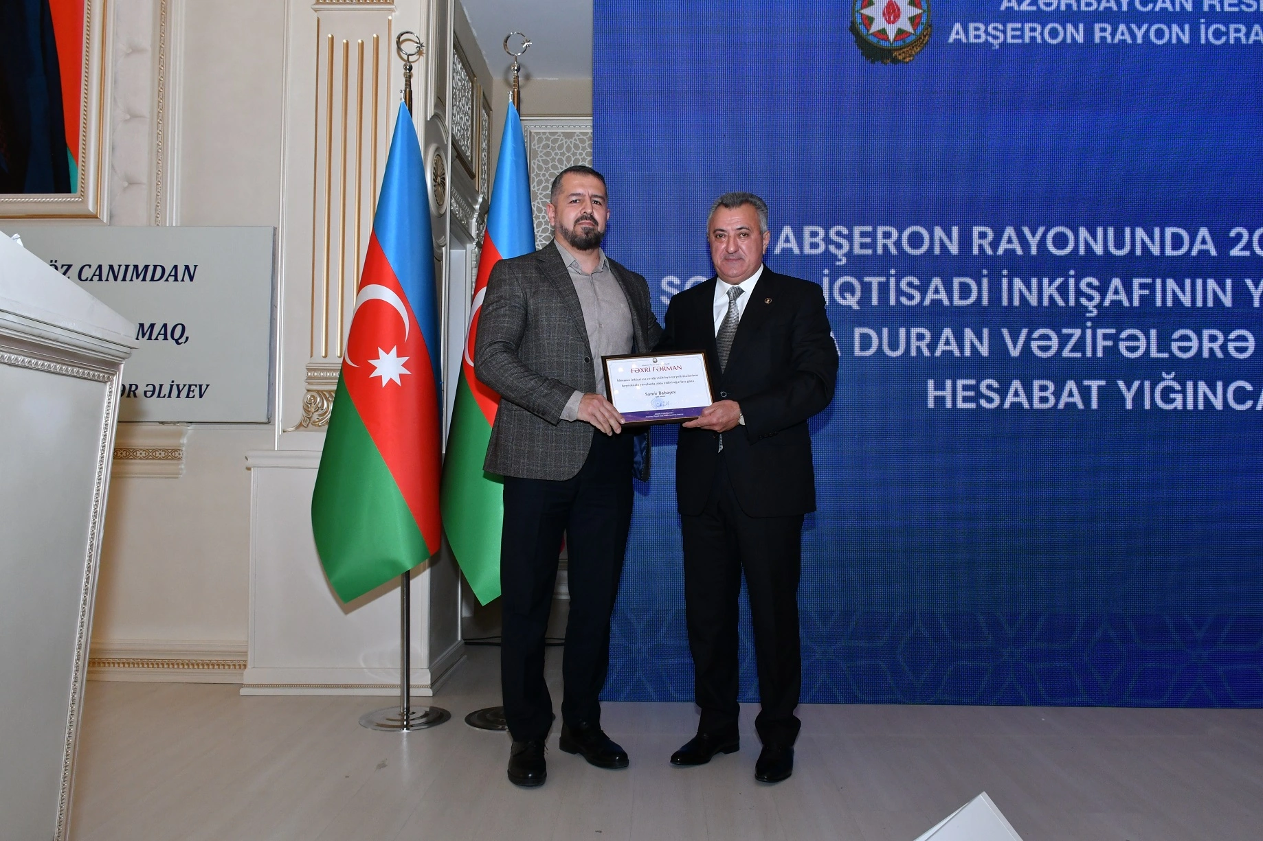 Abşeronda 2025-ci ilin yekunlarına həsr olunan yığıncaq keçirilib - FOTOLAR