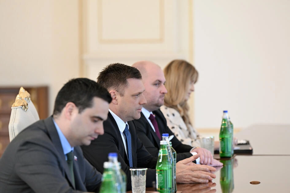 Prezident İlham Əliyev Slovakiya Baş nazirinin müavinini qəbul edib - FOTO