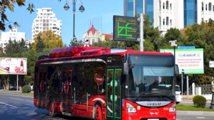 Bakıda 9 marşrut üzrə avtobusların hərəkət sxemi dəyişdirilir