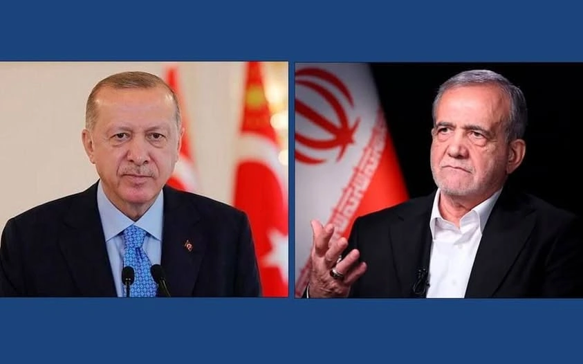Ərdoğan Pezeşkianla İrandakı vəziyyəti müzakirə etdi