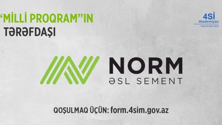Norm “4Sİ Akademiyası – Milli Proqram”ın yeni mərhələsinin tərəfdaşıdır