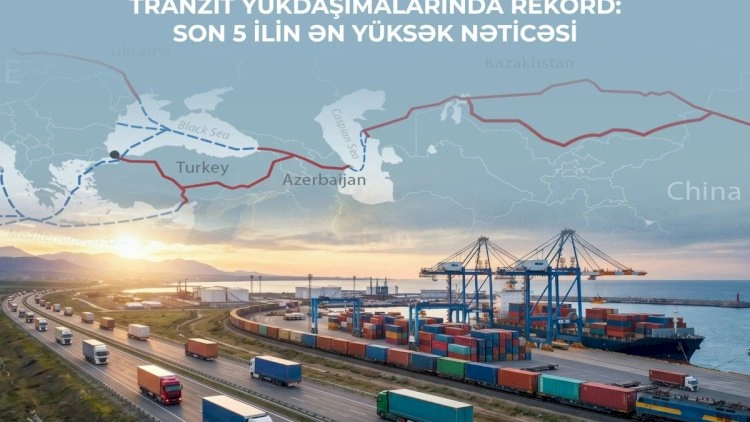 Azərbaycanda tranzit daşımaları son 5 ilin rekord səviyyəsinə çatdı