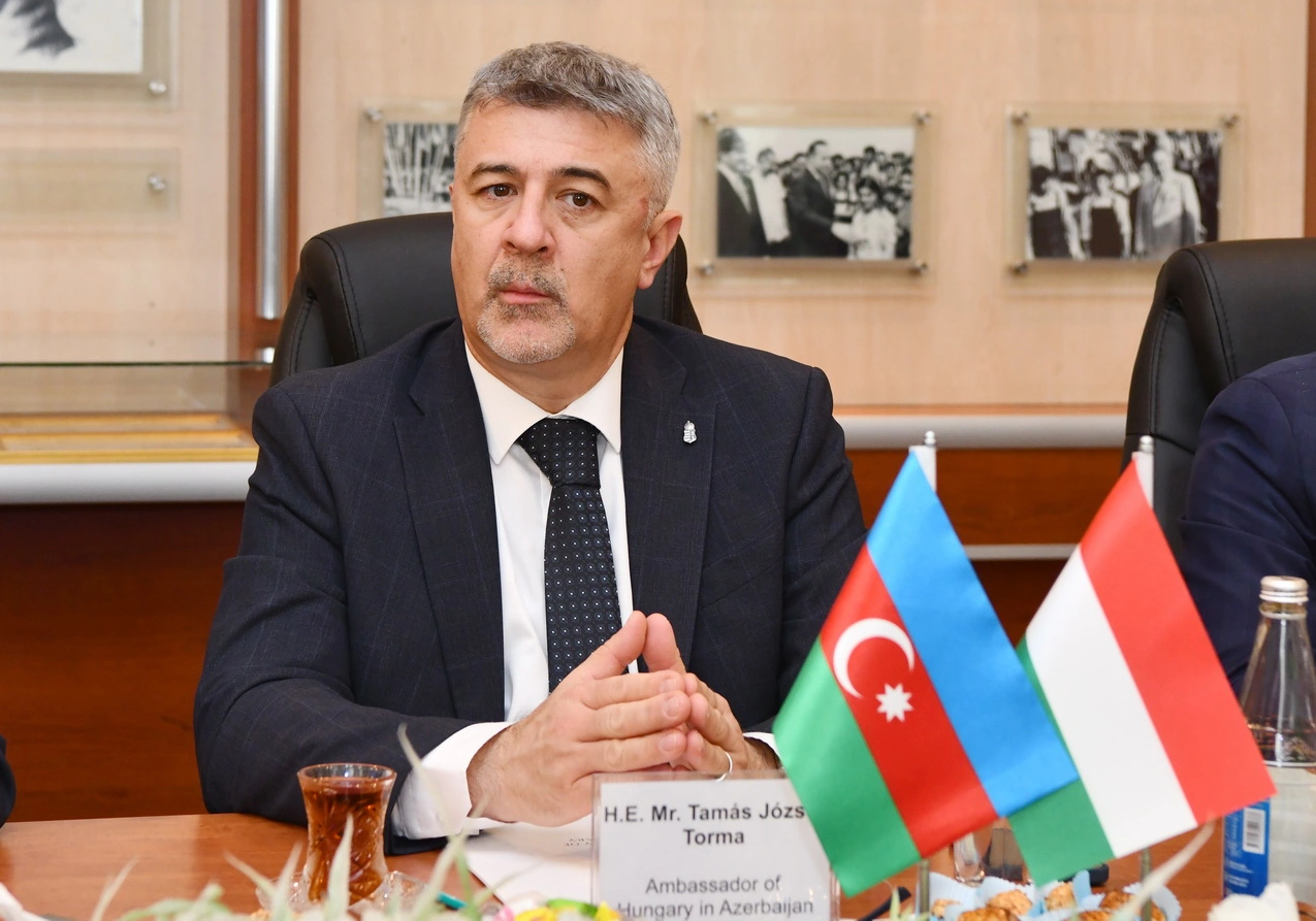Macarıstan səfiri ADNSU-da olub - FOTOLAR