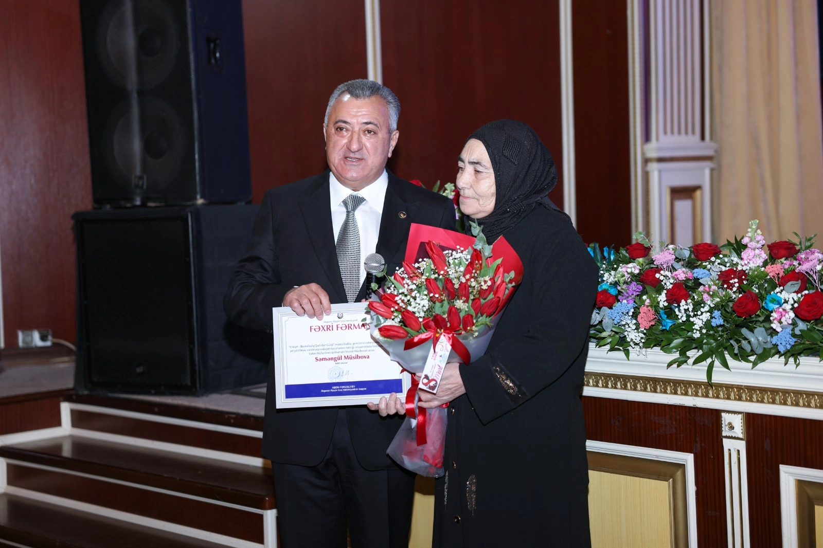 Abşeronda şəhid ailələrinin xanım üzvləri ilə 8 Mart tədbiri keçirilib - FOTO