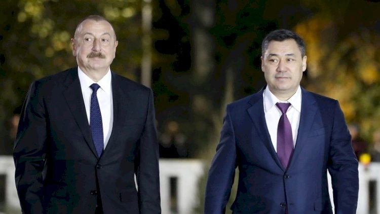 İlham Əliyev Qırğızıstanda səfərdədir