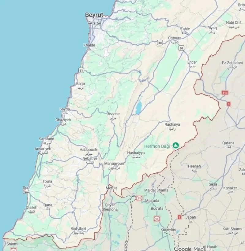 “Apple Maps” Cənubi Livanın yaşayış məntəqələrini xəritədən sildi - FOTO